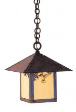 Arroyo Craftsman EH-12AAM-AB - 12" evergreen pendant with classic arch overlay