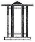 Arroyo Craftsman ETC-11GWC-AB - 11" etoile column mount