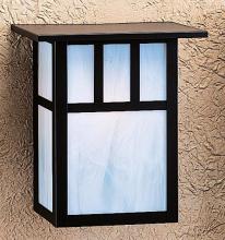 Arroyo Craftsman HS-10AAM-AB - 10" huntington sconce with roof and classic arch overlay