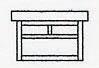 Arroyo Craftsman MCM-7TAM-AB - 7" mission flush ceiling mount with T-bar overlay