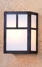 Arroyo Craftsman MS-8AAM-BK - 8" Mission Sconce With Classic Arch Overlay