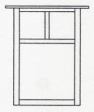 Arroyo Craftsman MW-15EAM-P - 15" mission flush wall mount without overlay (empty)