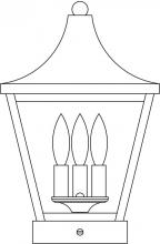 Arroyo Craftsman NAC-10CLR-AB - 10" Nantes column mount