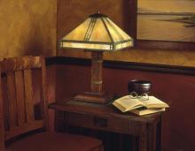 Arroyo Craftsman PTL-15AM-AB - 15" prairie table lamp