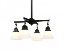 Arroyo Craftsman RCH-4-BK - ruskin 4 light chandelier