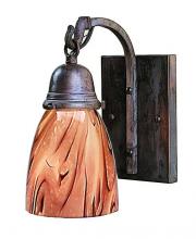 Arroyo Craftsman SB-1-BK - simplicity one light sconce