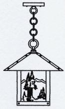 Arroyo Craftsman TRH-12MNAM-AB - 12" timber ridge pendant with mountain filigree