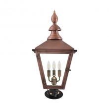 Primo Gas Lanterns CT-35E_CT/PM - Three Light Pier and Post Mount