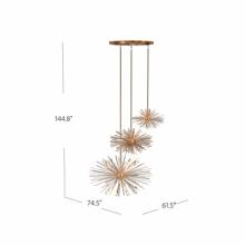 Avenue Lighting HF8303-AB - Palisades Ave. Collection Hanging Cluster Chandelier