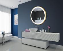 Paris Mirrors CHICR4040RGB-GLD - Chic Framed Round Mirror (Frontlit)