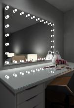 Paris Mirrors OPERX24323000-BLK - Opera Black Framed LED Mirror (Frontlit and Backlit)