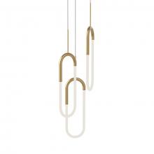 Kuzco Lighting Inc MP95103-BG - Huron 3 Head Brushed Gold LED Multi Pendant