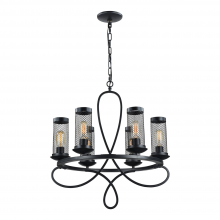 ZEEV Lighting CD10111-6-RCBK - 6-Light 23" Ring Styled Chandelier