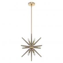 Hunter 19339 - Hunter Jupiter Star Alturas Gold 12 Light Pendant Ceiling Light Fixture