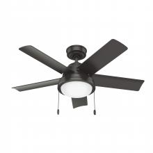 Hunter 51441 - Hunter 44 inch Seawall Noble Bronze WeatherMax Indoor / Outdoor Ceiling Fan with LED Light Kit