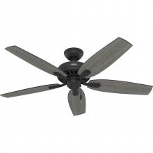 Hunter 52397 - Hunter 52 inch Newsome Matte Black Ceiling Fan and Pull Chain