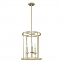 Hunter 19697 - Hunter Briargrove Modern Brass 3 Light Medium Chandelier Ceiling Light Fixture