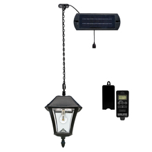 Gama Sonic 105BCX01 - Baytown II Bulb Solar Hanging Lamp - Black Finish