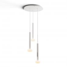 Koncept Inc CMP-C3-S-16-MWT+NA+GLB - Combi Pendant 16" Circular 3 Combo Matte White with Matte White Canopy