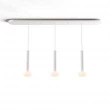 Koncept Inc CMP-L3-S-12-MWT+NA+GLB - Combi Pendant 12" Linear 3 Combo Matte White with Matte White Canopy