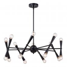 Vaxcel International H0292 - Drake 29-in. 16 Light Chandelier Matte Black