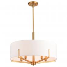 Vaxcel International H0273 - Surrey 22-in. 5 Light Chandelier Natural Brass