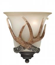 Vaxcel International W0148 - Yoho 9-in Antler Wall Light Black Walnut