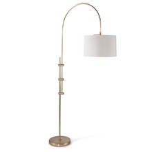 Regina Andrew 14-1004NB - Regina Andrew Arc Floor Lamp With Fabric Shade (