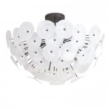 Regina Andrew 16-1232WT - Regina Andrew Poppy Glass Semi Flush Mount (Whit