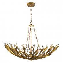 Regina Andrew 16-1420GLD - Regina Andrew River Reed Basin Chandelier (Antiq