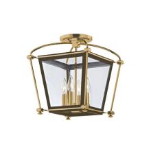 Hudson Valley 3610-AGB - 4 LIGHT SEMI FLUSH