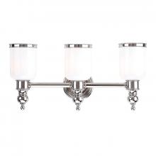 Hudson Valley 6303-PN - 3 LIGHT BATH BRACKET