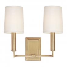 Hudson Valley 812-AGB - 2 LIGHT WALL SCONCE