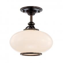 Hudson Valley 9812F-OB - 1 LIGHT SEMI FLUSH