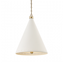 Hudson Valley MDS402-AGB/WP - 2 LIGHT LARGE PENDANT