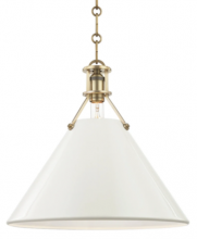 Hudson Valley MDS352-AGB/OW - 1 LIGHT LARGE PENDANT