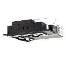 Jesco MGP30-5LWB - 5-Light Double Gimbal L-Corner Recessed Line Voltage Fixture.