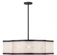 Lighting One US V6-L7-2901-8-89 - Parkside 8-Light Pendant in Matte Black