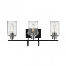 Millennium 3513-MB/BN - Clifton 3-Light Vanity Matte Black/Brushed Nickel