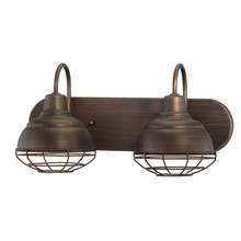 Millennium 5422-RBZ - Neo-Industrial 2-Light Vanity Rubbed Bronze