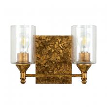 Lucas McKearn BB1158G-2 - Mosaic 2-Light Vanity Light In Gold