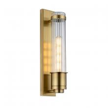 Lucas McKearn BB-WELLINGTON-AB - Wellington 1 Light Bath Light in Aged Brass