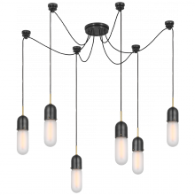 Visual Comfort & Co. Signature Collection RL TOB 5645BZ/HAB-FG-6 - Junio 6-Light Chandelier