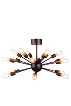 Elegant 1135D30VS - Cork 18 light Vintage Steel Chandelier