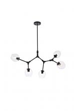 Elegant 1712D42BK - Cavoli 5 Lights Black Chandelier