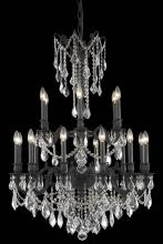 Elegant 9218D32DB/RC - Rosalia 18 light Dark Bronze Chandelier Clear Royal Cut Crystal