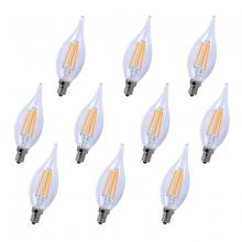 Elegant E12LED112-10PK - LED E12 CANDELABRA, 3000K, 300 degree, CRI80, ES, UL/CUL, 4W, 40W EQUIVALENT, 15000HRS