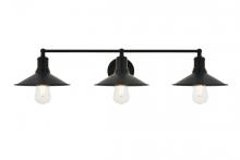 Elegant LD4033W33BK - Etude 3 Light Black Wall Sconce