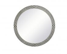 Elegant MR54242 - Round Mirror 42 Inch in Chevron