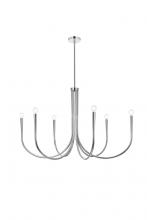 Elegant LD722D42C - Layne 42 Inch Chandelier in Chrome